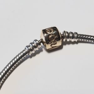 7.5 Pandora two tone bracelet